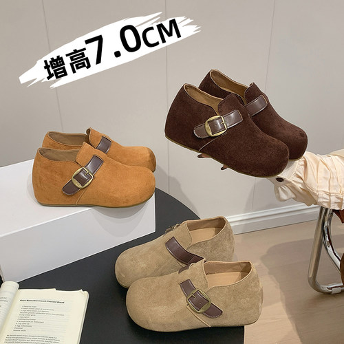 小个子内增高全包勃肯鞋