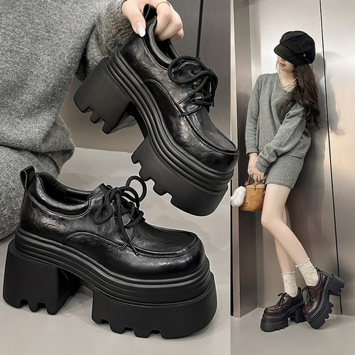 小个子高跟鞋超高厚底单鞋