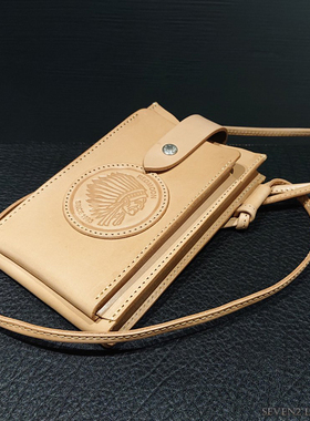 官方代理日本REDMOON红月新款RM-NMSB-E牛皮斜挎男女储物包手机包