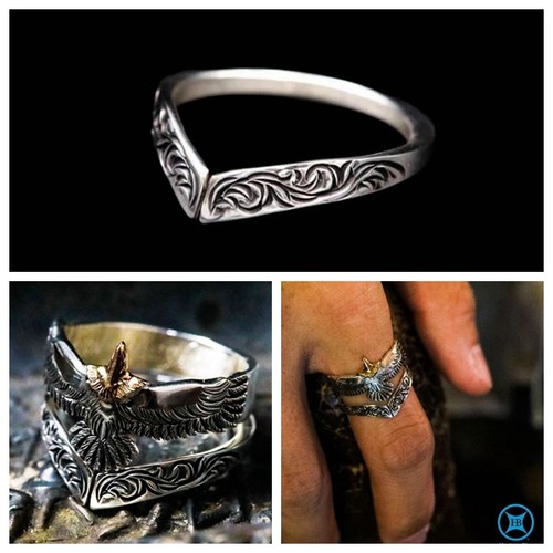 HorizonBlue男女925银戒指