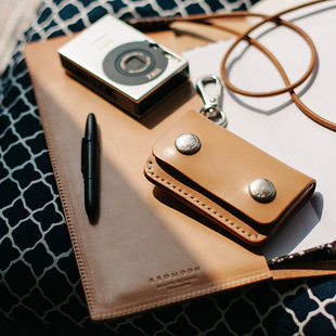 官方代理日本REDMOON红月RM-OC2-S牛皮小号护身符收纳包钱包卡包