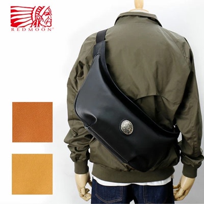 REDMOON植鞣牛皮休闲复古斜挎包