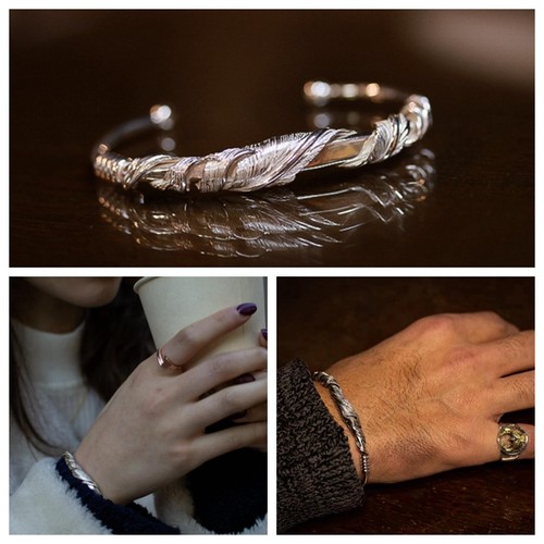 手镯HorizonBlue925银复古