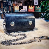 官方代理日本REDMOON红月BD TWM英国产马缰皮牛皮带链子短款 钱包