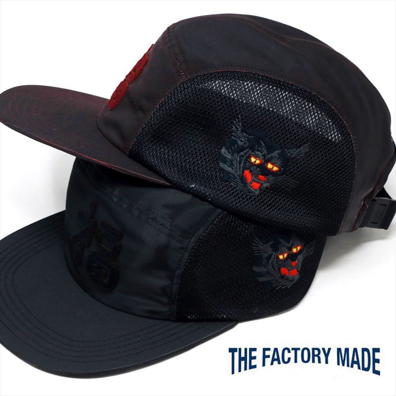 日本The Factory Made FM689 混纺尼龙限定可水洗刺绣福虎帽子