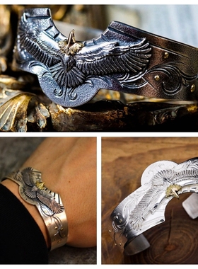 手镯HorizonBlue925银18k金