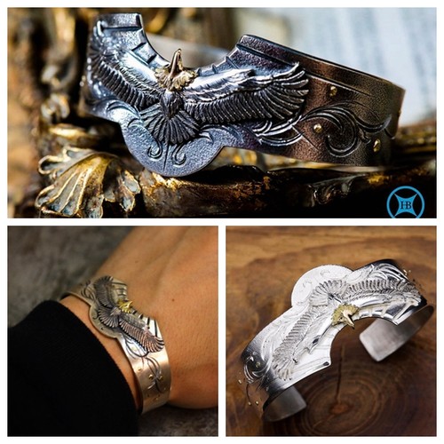 手镯HorizonBlue925银18k金