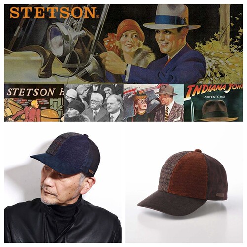 Stetson帽子户外复古灯芯绒