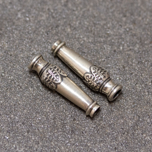 HorizonBlue叶脉纹筒珠隔珠手工