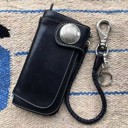 REDMOON代理红月美式机车男钱包