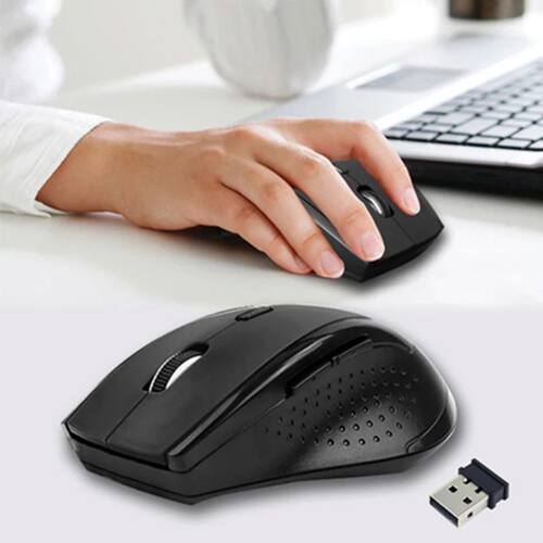 PC Computer Gaming Mouse Supports 600/800/1200 DPI, 2.4GHz W