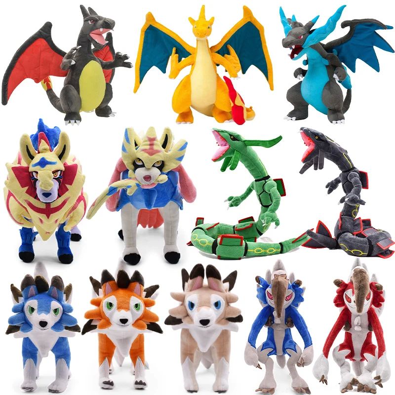 40 Styles Pokemon Plush Toy Dolls Shiny Charizard X & Y Anim