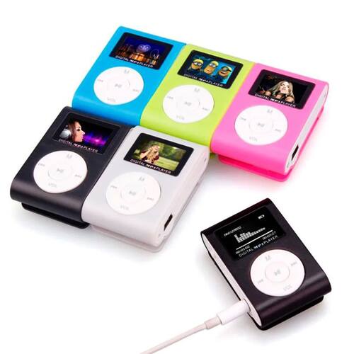 MP3 player USB Clip Music Players LCD Screen Support 32GB M