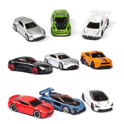 5Pcs/Set Diecast Simulation 1:64  kids Toy Car Vehicle Slidi