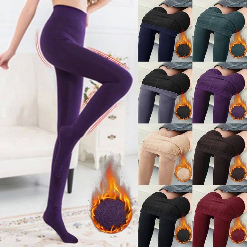 100g Women Thermal Pants Winter Warm Leggings Polar Pantyhos - 实物图