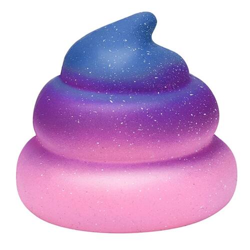 Galaxy Colorful Poo Squishy Dolls Slow Rising Kawaii Soft Sq