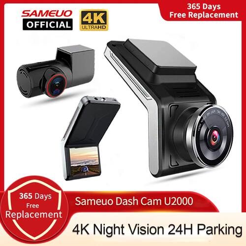 Sameuo U2000 dash cam front and rear 4k 2160P 2 camera CAR d