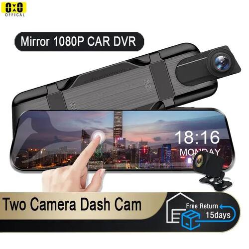 Mirror Camera for Car Touch Screen  Video Recorder Rearview