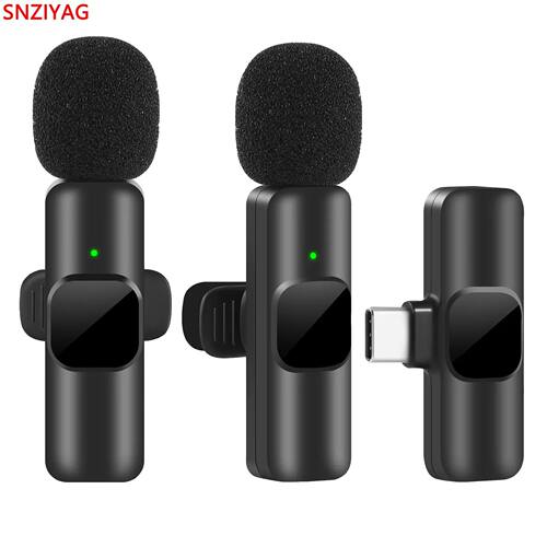 New Wireless Lavalier Microphone Portable Audio Video Record