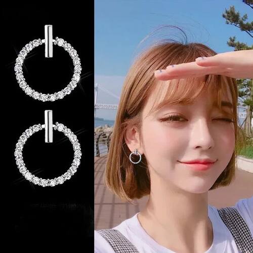 LByzHan Free Shipping Fashion 925 Sterling Silver Crystal Rh