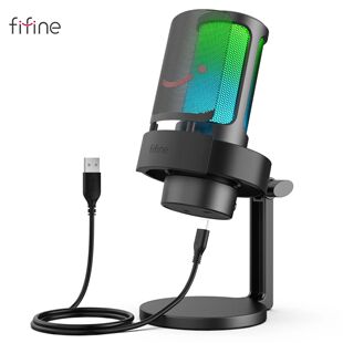 FIFINE USB Microphone for Recording and Saming on PC and Mac