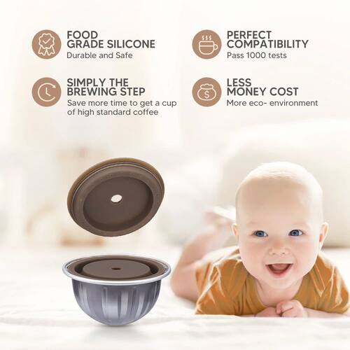 Food Grade Silicone Reusable LId/ Cover for Veruto Coffee Ca