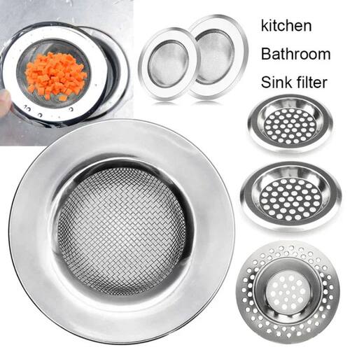 1PCS Kitchen Sink Filter Stainless Steel Mesh Sink Strainer