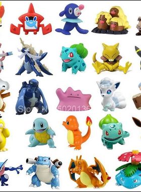 Tomy Pokemon 4 - 6 Cm Charmander Popplio Litten Pikachu Rowl