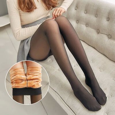 Women's Winter Warm Fleece Tights Ladies Thermo Pantyhose Fa