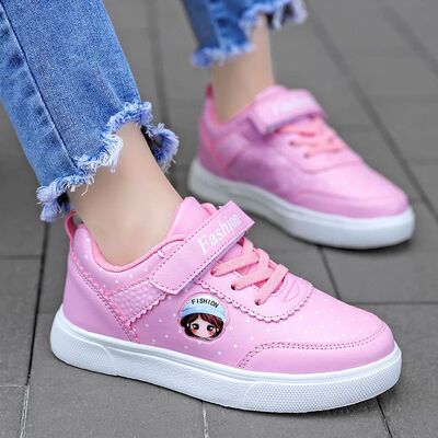 Children's Winter Sneakers Breathable Leather Kids Running S