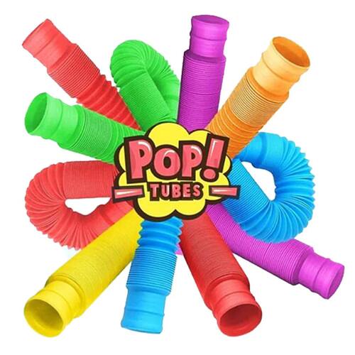 8Pcs Pop Tubes Squeeze Sensory Toy Finger Toys Sss Relief Au
