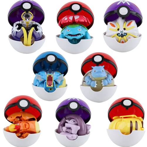 Pokemon Figures Variant Ball Toy Model Pikachu Jenny Turtle