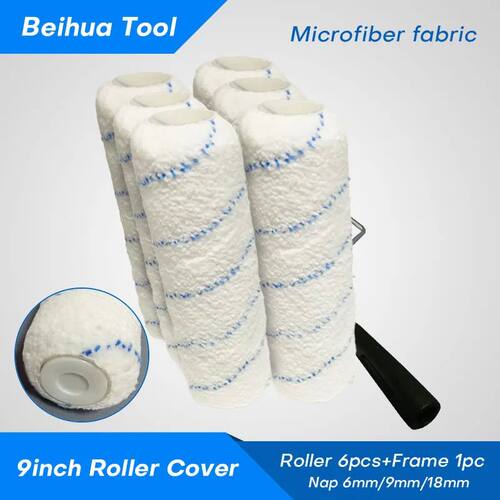 7PCS/set 9inch Paint Roller Brush Kit for Wall Decoration Mi