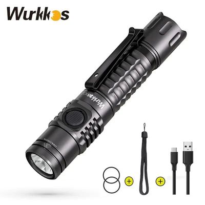 Wurkkos FC12 Rechargeable Torches Tactical Flashlights LED 1