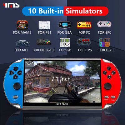 X7/X12 Plus Video Game Console Built-in 10000 Games 7.1/5.1/
