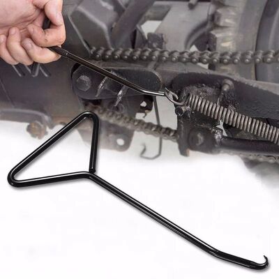 1pcs Motorcycle Stainless Steel Exhaust Stand Spring Hook Pu
