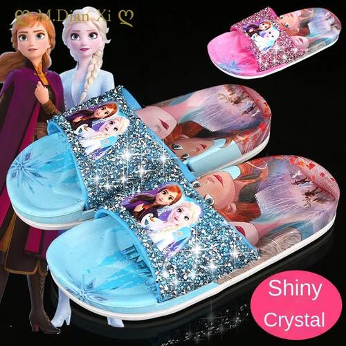 Summer Frozen Anna Elsa Girls' Shoes Lovely Cartoon Princess
