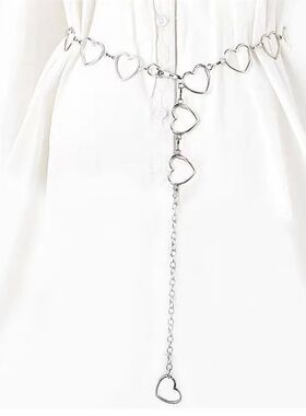 100cm Waistband Pants Classic Waist Chain Love Heart Hollow