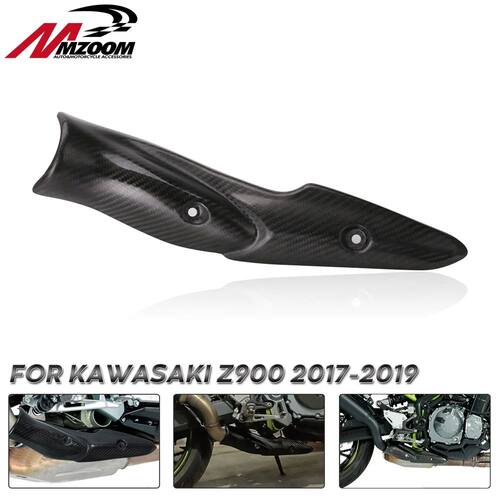 Motorcycle Exhaust System Middle Link Pipe Carbon Fiber Heat
