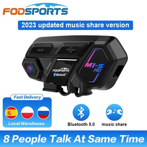 Fodsports M1-S Pro Motorcycle Intercom Bluetooth Helmet Head