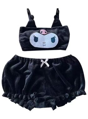 Sanrioed Kawaii Cartoon Autumn and Winter Mymelody Kuromi Ci