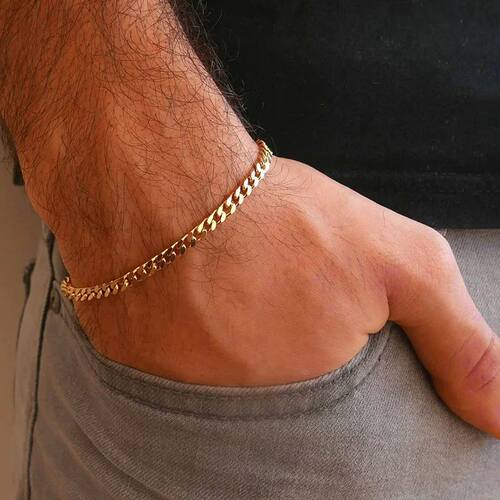 Vnox 3-11mm Chunky Miami Curb Chain Bracelet for Men, Stainl