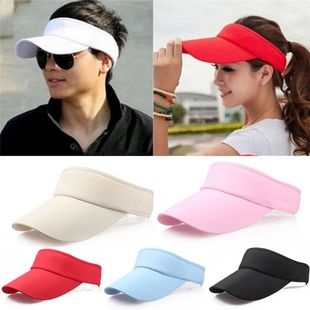 Cap Beach Sun Tennis Golf Colors Sports Hat Plain Visor 1PC