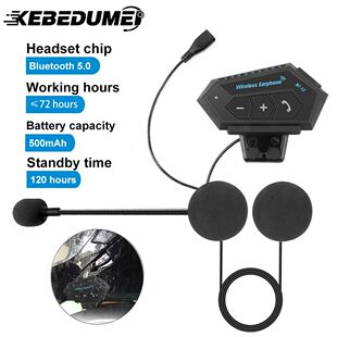 Bluetooth Motorcycle Helmet Headset Headphone Wireless Motor