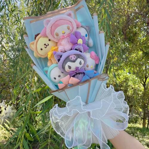Christmas Gifts Cartoon Sanrio Plush Bouquet My Melody Kurom