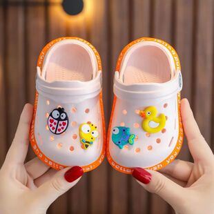 Summer Kids sandals Boys Girls Mules Cartoon baby Slippers F