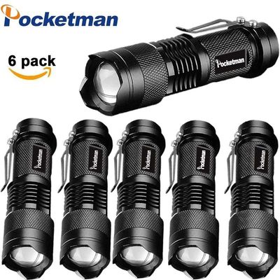 Powerful Tactical Flashlights Portable LED Camping Lamps 3 M