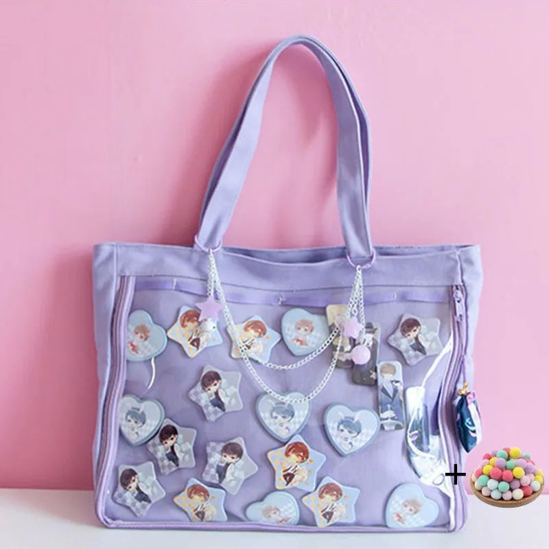 Ita Bag Girls Lolita Style Lovely Crossbody Kawaii Clear Bag 箱包皮具/热销女包/男包 通用款女包 原图主图