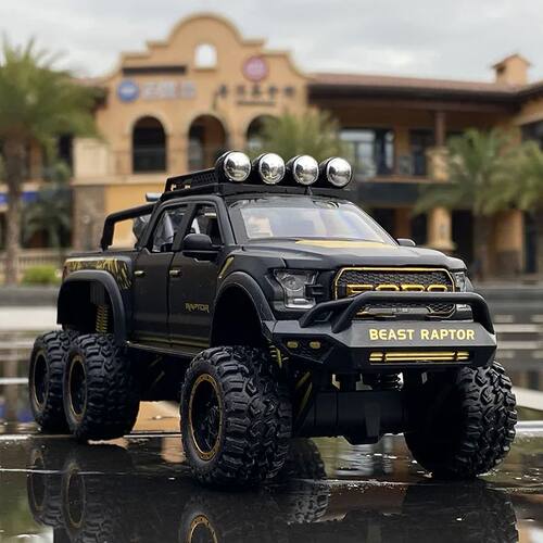 1/28 Ford Raptor F150 Alloy Car Modified Off-Road Vehicle Mo