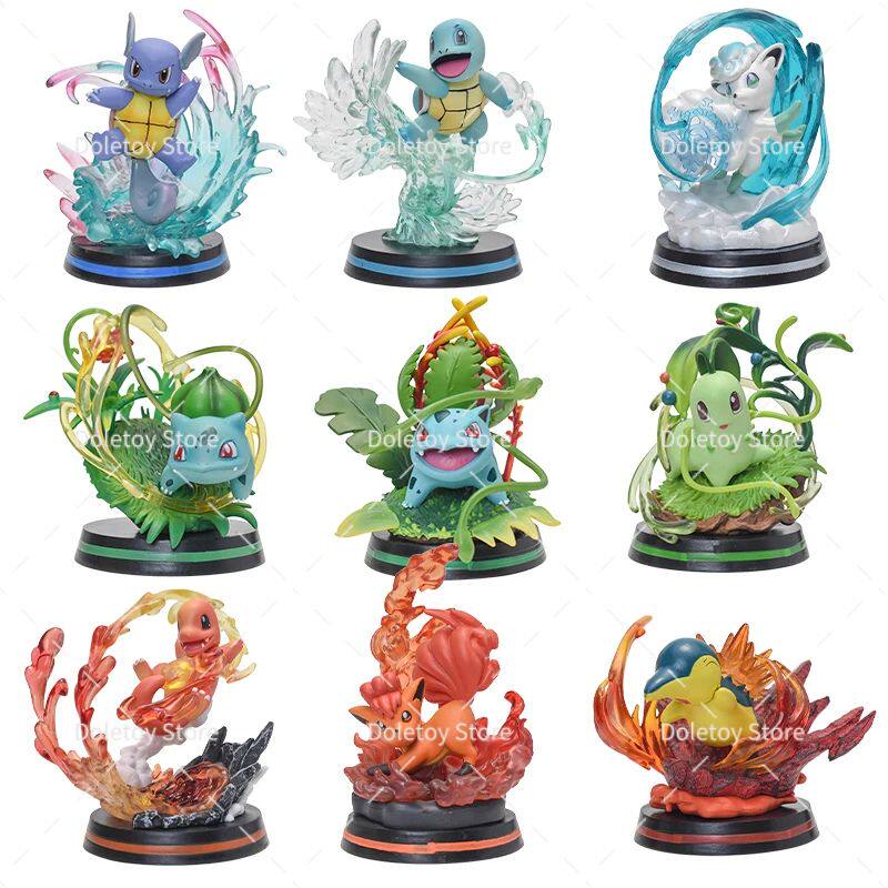 Pokemon Special Effects Figure Charmander Squirtle Bulbasaur - 实物图